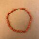 Vintage Natural Coral Necklace Salmon Colour Beads 16 Inch Length
