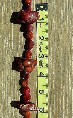 Vintage Natural Large Beautiful Red Coral Chunky Necklace HEAVY 70 Grams. E