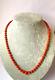 Vintage Rare Collectible Genuine Salmon Red Corals Necklace 14k Gold Clasp 20 Gr