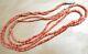 Vintage C. 1950 Two Strand Coral Bead Necklace 31 Inches Dmd X545b