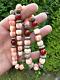 Vintage Coral Necklace Silver 800 Beads Pink Coral Ball Carnelian 93gr