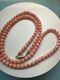 Vintage Small Coral Beaded Choker Necklace. 32.1 Grams 25.7