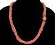 Vtg Angel Skin Torsade Bead Necklace C. 1950 8 Strands 25 Long