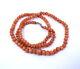 Vtg Natural Angel Skin Pink Salmon Coral Graduated Bead Necklace 14k Gold Clasp