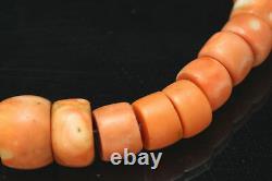 Wonderful Quality Tibetan Antique Coral Beaded Necklace Antique Solid Silver