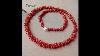 Yoowei Natural Red Coral Necklace Irregular Precious Beads Italy Imported Women Necklace Natural Gem