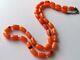 `pretty Orange Colour Coral Necklace (17-18 Long)